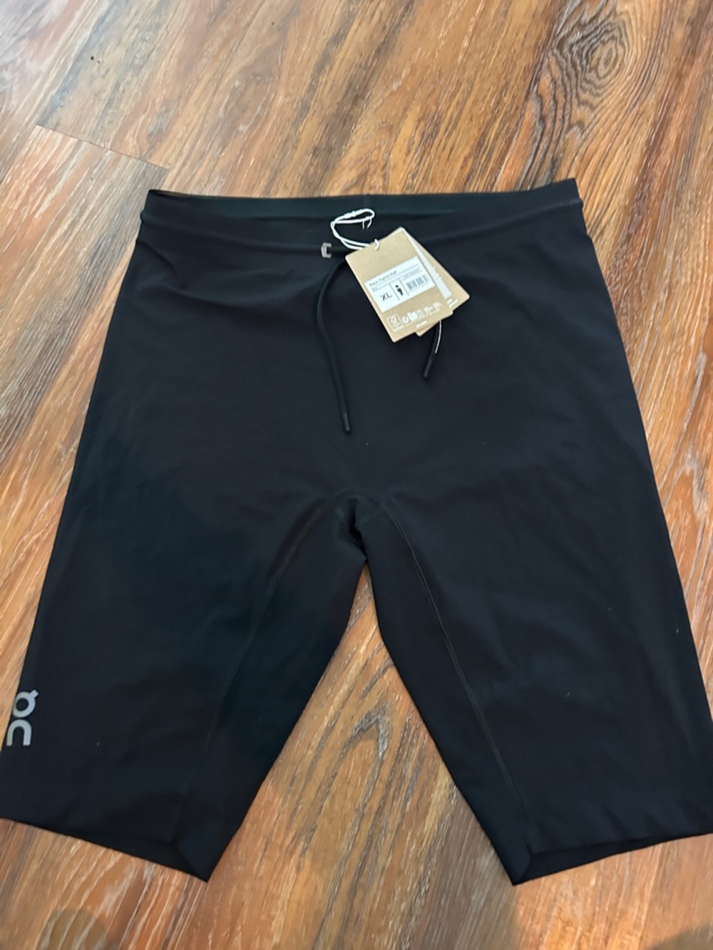 On Running Black Race Tights Half - Men's XL NWT